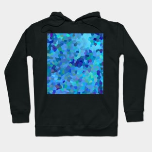 Blue Abstract Texture Hoodie